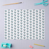 tiny teal black volleyballs pattern seidenpapier (Basteln)