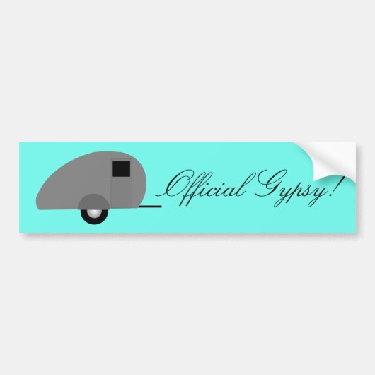 Tiny Teardrop Trailer Thunder_Cove Autoaufkleber (Vorne)