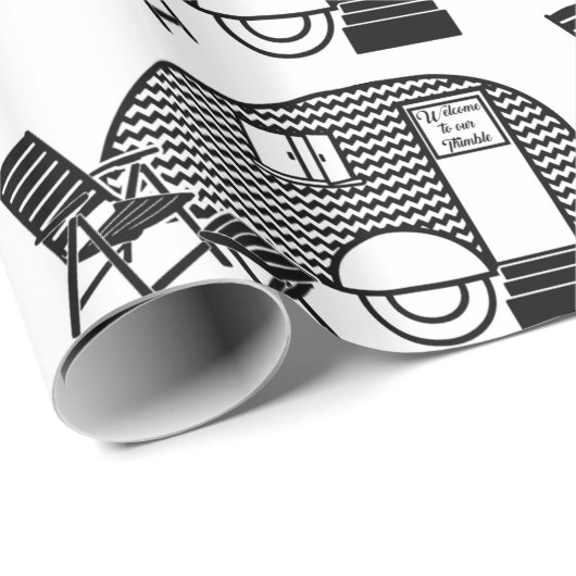 Tiny Teardrop Trailer Thunder_Cove Geschenkpapier (Rolleneckpunkt)