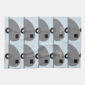 Tiny Teardrop Trailer Thunder_Cove Geschirrtuch (Horizontal)