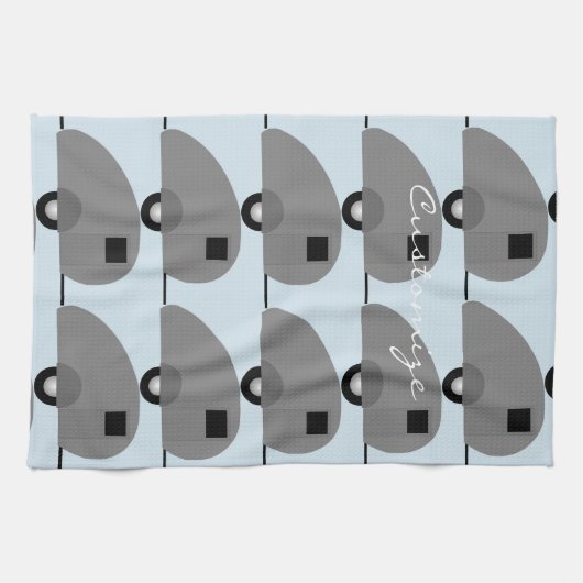 Tiny Teardrop Trailer Thunder_Cove Geschirrtuch (Horizontal)