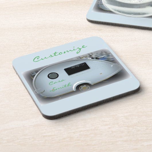 Tiny Teardrop Trailer Thunder_Cove Getränkeuntersetzer (Linke Seite)