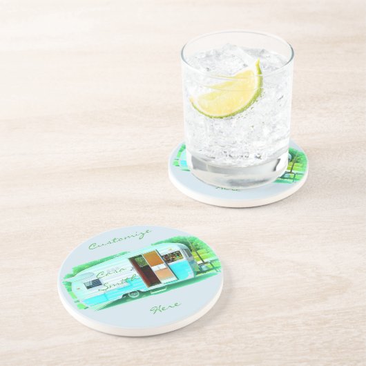 Tiny Teardrop Trailer Thunder_Cove Getränkeuntersetzer (Seite)