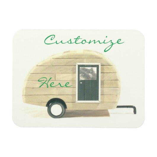Tiny Teardrop Trailer Thunder_Cove Magnet (Horizontal)