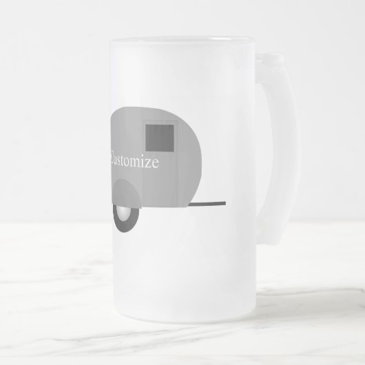 Tiny Teardrop Trailer Thunder_Cove Mattglas Bierglas (VorderseiteRechts)