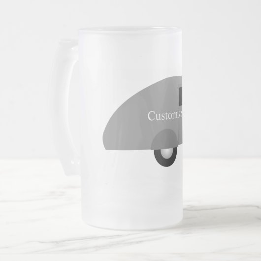 Tiny Teardrop Trailer Thunder_Cove Mattglas Bierglas (Vorderseite Links)