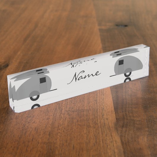 Tiny Teardrop Trailer Thunder_Cove Namensplakette (Seite)
