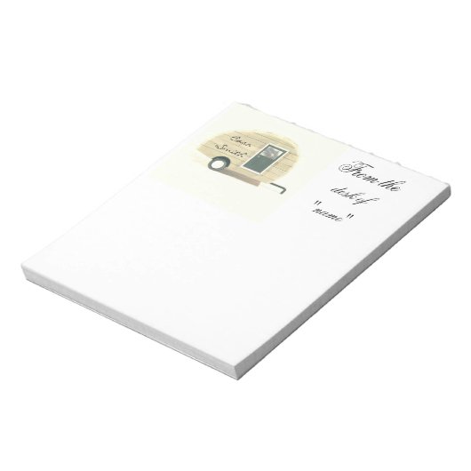 Tiny Teardrop Trailer Thunder_Cove Notizblock (Rotiert)