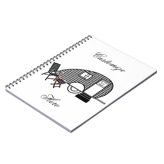 Tiny Teardrop Trailer Thunder_Cove Notizblock (Linke Seite)