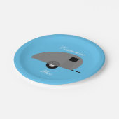 Tiny Teardrop Trailer Thunder_Cove Pappteller (Schrägansicht)