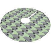 Tiny Teardrop Trailer Thunder_Cove Polyester Weihnachtsbaumdecke (Schrägansicht)