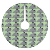 Tiny Teardrop Trailer Thunder_Cove Polyester Weihnachtsbaumdecke (Vorderseite)