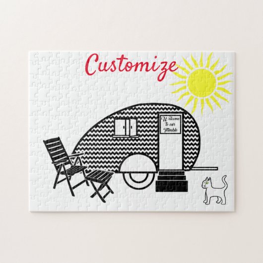 Tiny Teardrop Trailer Thunder_Cove Puzzle (Horizontal)