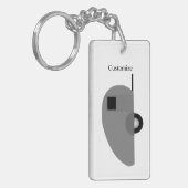 Tiny Teardrop Trailer Thunder_Cove Schlüsselanhäng Schlüsselanhänger (Vorderseite links)