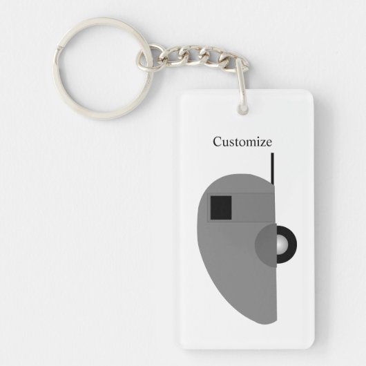 Tiny Teardrop Trailer Thunder_Cove Schlüsselanhäng Schlüsselanhänger (Vorderseite)