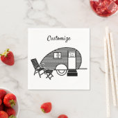 Tiny Teardrop Trailer Thunder_Cove Serviette (Beispiel)