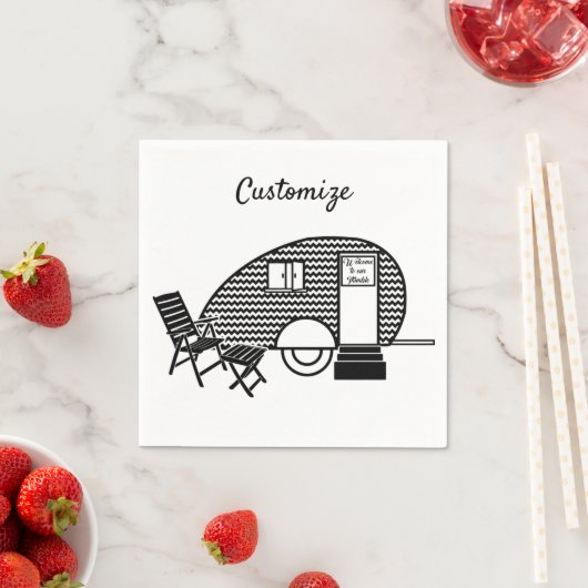 Tiny Teardrop Trailer Thunder_Cove Serviette (Beispiel)