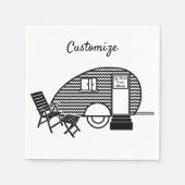 Tiny Teardrop Trailer Thunder_Cove Serviette (Vorderseite)