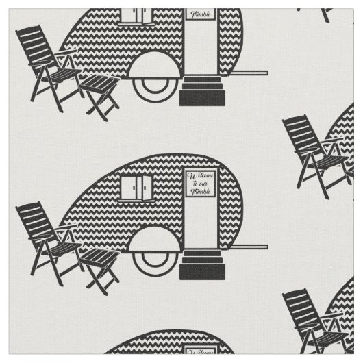 Tiny Teardrop Trailer Thunder_Cove Stoff (Nahaufnahme)