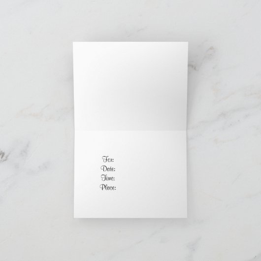 Tiny Teddy Bear Einladung (Innenseite)