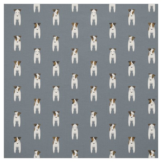 Tiny Terrier Jack Russells Musterschiefer Stoff (Muster)