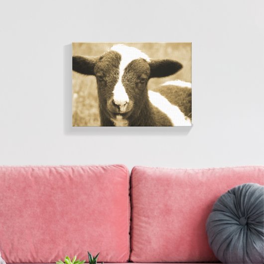 Tiny the Lamb Leinwanddruck (Insitu (Wohnzimmer))