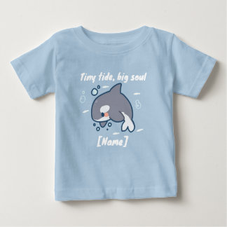 Tiny Tide Whale T-shirt – Custom Name