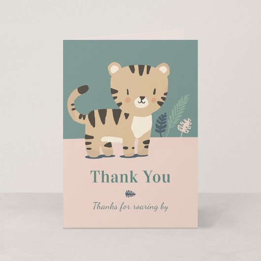 Tiny Tiger Geburtstags-Dankeskarten Dankeskarte