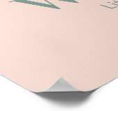 Tiny Tiger Kindergeburtstags-Willkommensschild 18x Poster (Ecke)