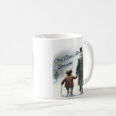 Tiny Tim und Scrooge Hand in Hand Coffee Tasse (VorderseiteRechts)