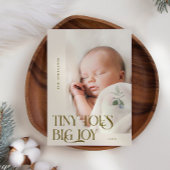 Tiny Toes Big Joy Cream Foto Birth Ankündigung