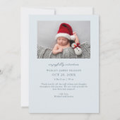 Tiny Toes Big Joy Slate Foto Geburtserklärung Ankündigung (Rückseite)