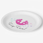 Tiny Toes Pappteller (Schrägansicht)