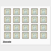 Tiny Toes Square Sticker (Blatt)