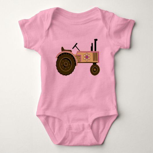 Tiny Tomboy Tractor Baby Strampler (Vorderseite)