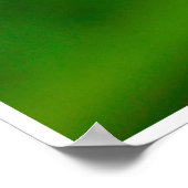 Tiny Traveler: Ladybug on a Leaf Poster (Ecke)