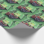 Tiny Tree Frog auf einer BlackBerry-Malerei Geschenkpapier (Ecke)
