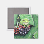 Tiny Tree Frog auf einer BlackBerry-Malerei Magnet (Vorderseite/Rückseite)