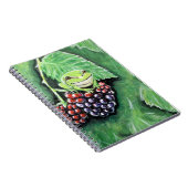 Tiny Tree Frog auf einer BlackBerry-Malerei Notizblock (Rechte Seite)