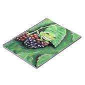 Tiny Tree Frog auf einer BlackBerry-Malerei Notizblock (Linke Seite)