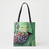 Tiny Tree Frog auf einer BlackBerry-Malerei Tasche (Vorderseite)