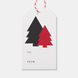 Tiny Trees Holiday Gift Tags Geschenkanhänger