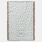 Tiny Trees | Mit Monogramm Urlaub Decke (Vorderseite Vertikal)