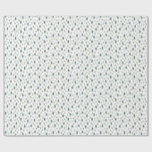 Tiny Trees Weihnachtsmuster Geschenkpapier (Flach)