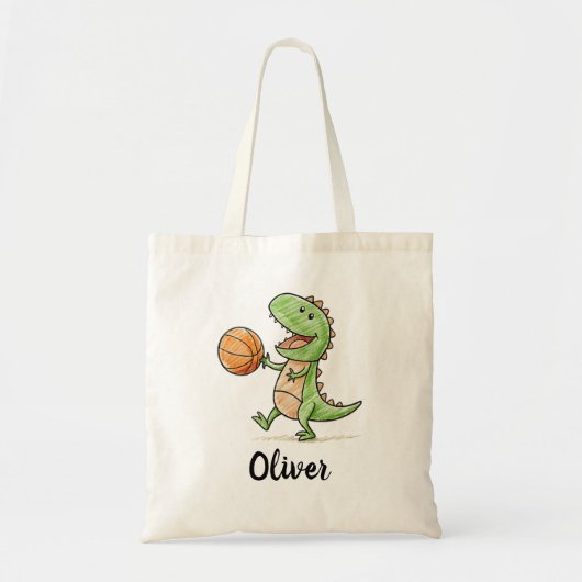 Tiny Trex Basketball spielen Tragetasche (Vorne)