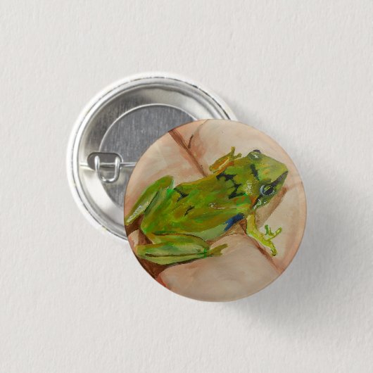 Tiny Tropical Frog Button (Vorne & Hinten)