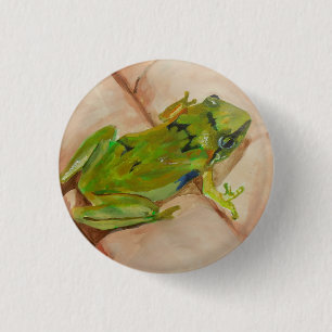 Tiny Tropical Frog Button