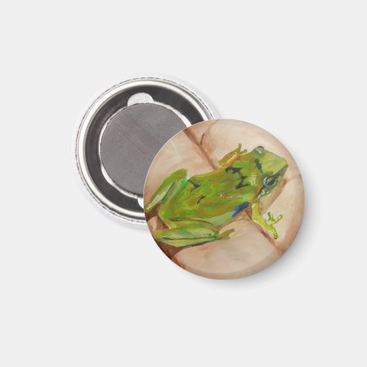 Tiny Tropical Frog Magnet (Vorderseite/Rückseite)