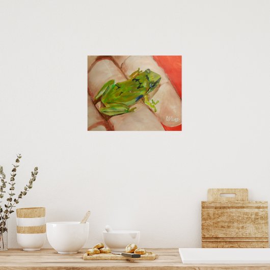 Tiny Tropical Frog Poster (Küche)