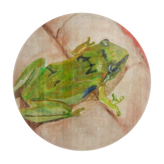 Tiny Tropical Frog Schneidebrett (Vorderseite)